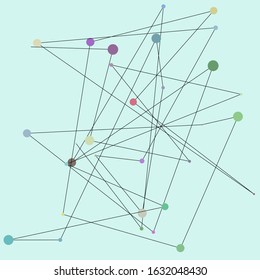 Networks with interconnected colorful nodes