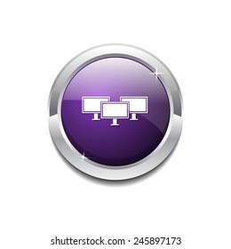 Networrk Icon Purple Vector Icon Button