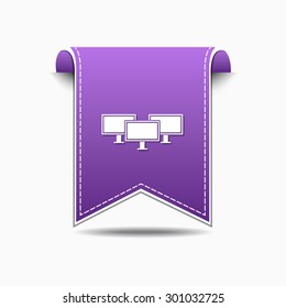 Networrk Icon Violet Vector Icon Design