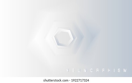 Morfismo neu nuevo fondo líquido de plástico blanco. Diseño redondeado limpio y claro. Vector Eps10.