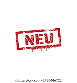 Neu - sello de goma - Ilustración vectorial