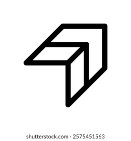 Neubrutalist shape. Editable stroke vector icon.