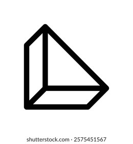 Neubrutalist shape. Editable stroke vector icon.