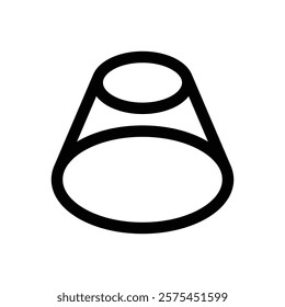 Neubrutalist shape. Editable stroke vector icon.