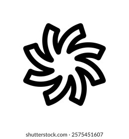 Neubrutalist shape. Editable stroke vector icon.