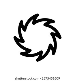 Neubrutalist shape. Editable stroke vector icon.