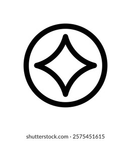 Neubrutalist shape. Editable stroke vector icon.
