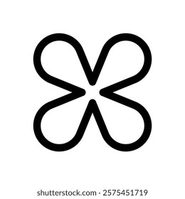 Neubrutalist shape. Editable stroke vector icon.