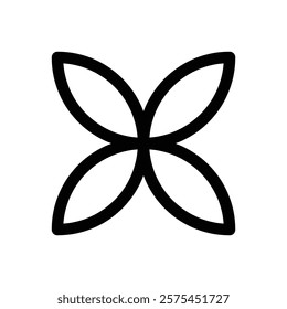 Neubrutalist shape. Editable stroke vector icon.