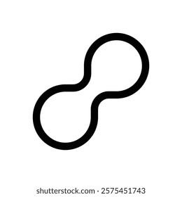 Neubrutalist shape. Editable stroke vector icon.