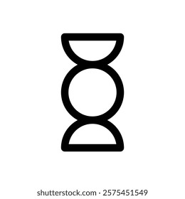 Neubrutalist shapes. Editable stroke vector icon.