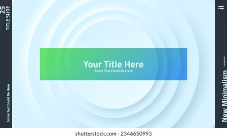 Neumorphic background or backdrop with round concentric elements. Minimal abstract clean paper white design template with circular ripple waves. Simple modern vector illustration for company banner.