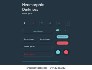 Neumorphic Bottons Soft Ui Design.