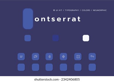 Neumorphic Bottons Soft UI Design,3D UI Design.
