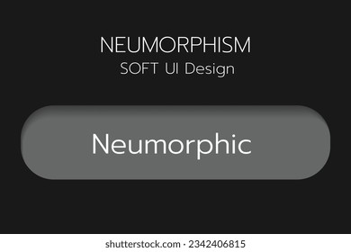 Neumorphic Bottons Soft UI Design,3D UI Design.