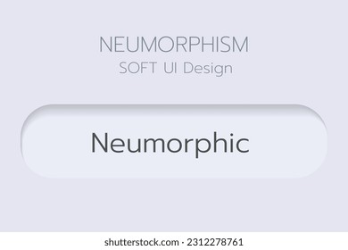 Neumorphic Soft UI Design,3D button.