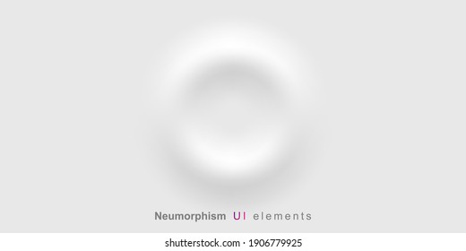 Neumorphism style liquid interface background. Neumorphism User interface design.