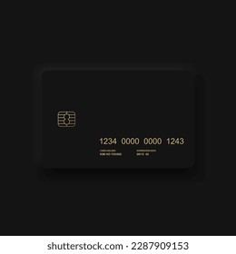 neumorphism style. UI.UX user interface button. Vector illustration.