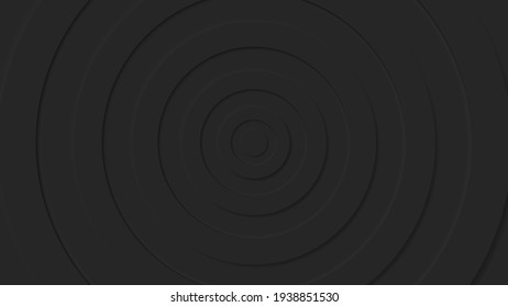 Neumorphism vector background. Minimal style black neumorphism website banner. Neumorphic UI UX interface design. Modern webdesign. Geometric black 3d wallpaper.