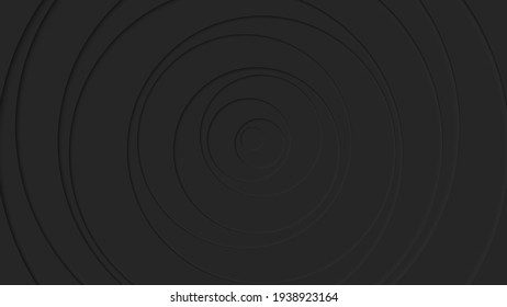 Neumorphism vector background. Minimal style black neumorphism website banner. Neumorphic UI UX interface design. Modern webdesign. Geometric black 3d wallpaper.