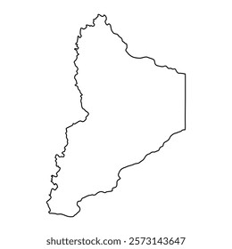 Neuquen Province map, administrative division of Argentina. Vector illustration.