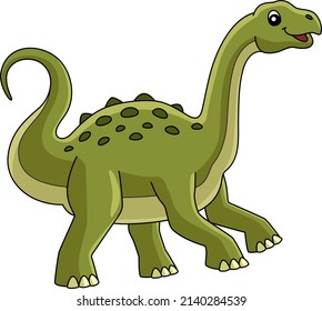 Neuquensaurus Dinosaur Cartoon Colored Clipart Stock Vector (Royalty ...