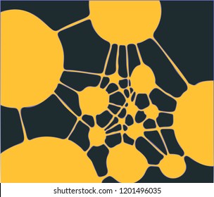 neural connections Vector hand drawn illustration, abstract style, fantasy, occultism, tattoo art, template for card, poster banner print for t-shirt.
