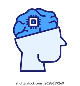 Elemento del icono del implante neuronal para el diseño