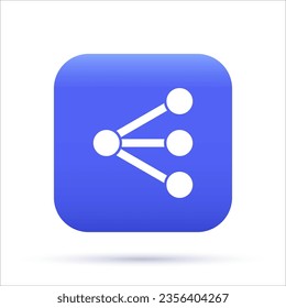 Neural Network 3D Vector Icon