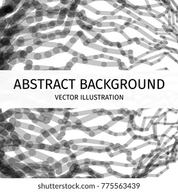 Neural network or abstract technological background. Internet connection illustration. Science and technology graphic design