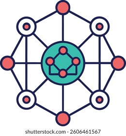 neural network ai concept artificial intelligence vector illustration