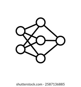 Neural network ai icon eps file