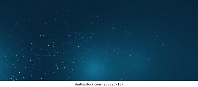 Neural network and artificial intelligence abstract technology and science background