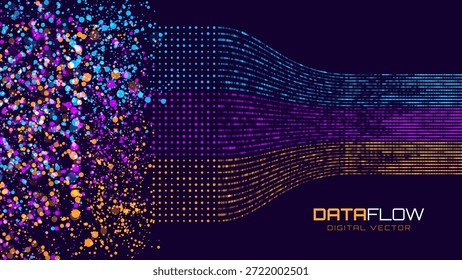Red neuronal Inteligencia artificial Análisis de negocios. Big Data. Concepto de aprendizaje automático de Ciencia de datos de Tecnología. Consulta Análisis Visualización De Gráficos De Información Compleja. Ilustración vectorial.