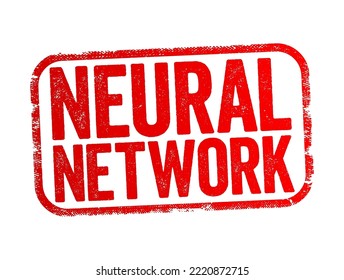 Neural Network - are computing systems inspired by the biological neural networks, text stamp concept background