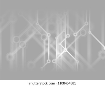 Neural network concept. Connected cells with links. High technology process. Abstract background