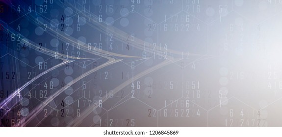 Neural network concept. Connected cells with links. High technology process. Abstract futuristic background