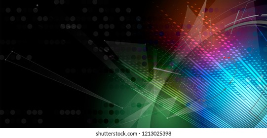 Neural network concept. Connected cells with links. High technology process. Abstract futuristic background