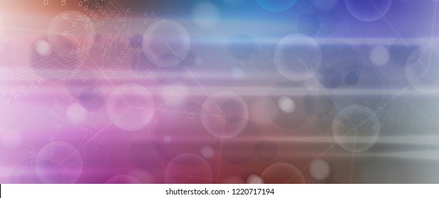 Neural network concept. Connected cells with links. High technology process. Abstract futuristic background
