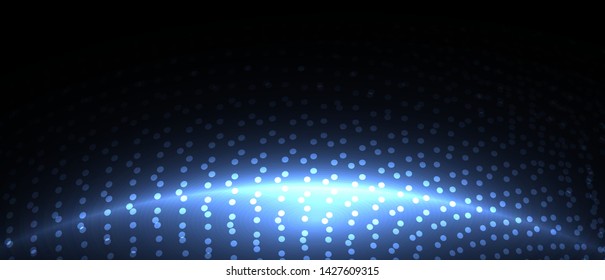 Neural network concept. Connected cells with links. High technology process. Abstract futuristic background