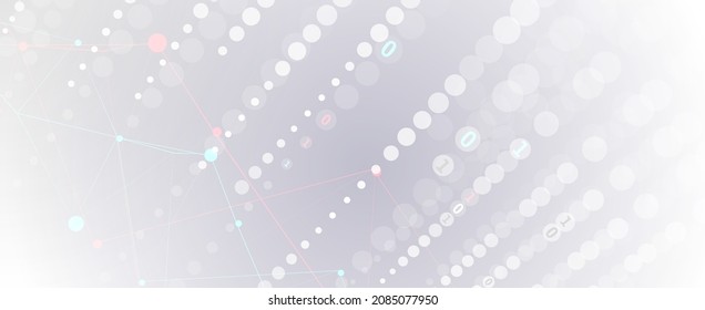 Concepto de red neuronal. Celdas conectadas con vínculos. Proceso de alta tecnología. Resumen de fondo futurista