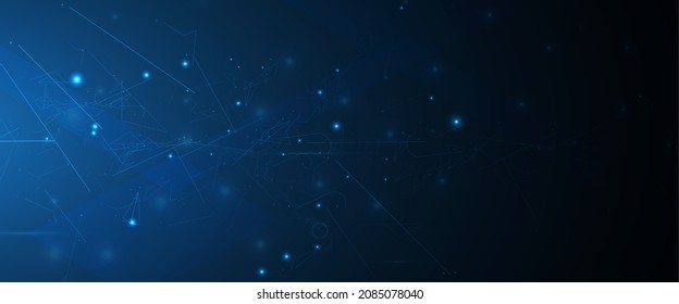 Neural network concept. Connected cells with links. High technology process. Abstract futuristic background