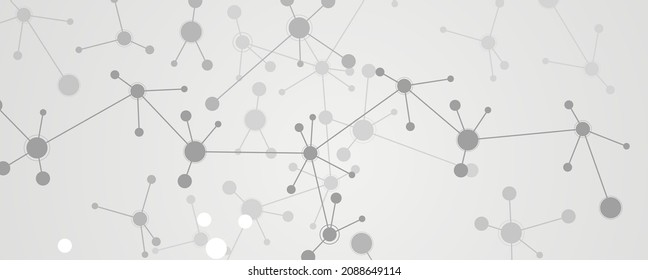 Neural network concept. Connected cells with links. High technology solution. Abstract futuristic background