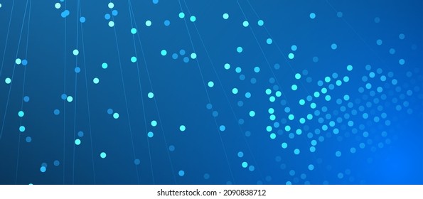 Neural network concept. Connected cells with links. High technology process. Abstract futuristic background