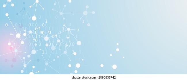 Neural network concept. Connected cells with links. High technology process. Abstract futuristic background