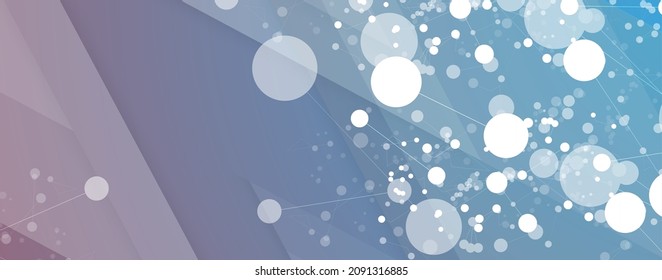 Neural network concept. Connected cells with links. High technology process. Abstract futuristic background