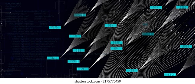 Neural network concept. Connected cells with links. High technology process. Abstract background