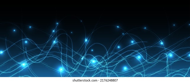 Neural network concept. Connected cells with links. High technology process. Abstract background