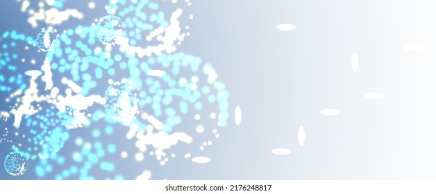 Neural network concept. Connected cells with links. High technology process. Abstract background