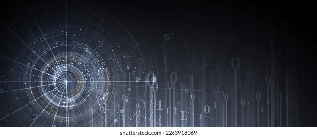 Neural network concept. Connected cells with links. High technology process. Abstract futuristic background